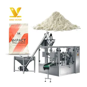 500g 1kg Milo Milk Food Coca Masala Wheat Flour Kava Powder Filling Doypack Pouch Packing Packaging Equipment Machine