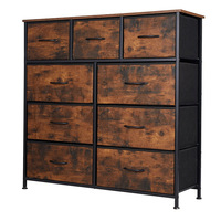 Armoire de rangement multi-niveaux moderne à grande capacité avec tissu pour le rangement de la literie dans le salon, design durable