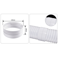 Connecteur de tuyau d'évacuation d'air conditionné manuel RJ de haute qualité pour la maison, version améliorée 130, écologique, durable, ABS 2,0 mm