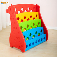 Étagère à livres pour enfants en forme de girafe, 5 niveaux, en plastique coloré, pour chambre d'enfant et maison, vente en gros, directement de l'usine