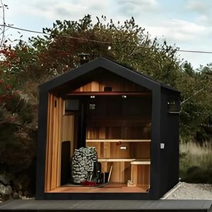 Lusso 2-3 persone casa popolare all'aperto Sauna elettrica regolare Sauna pronta consegna 4 persona Sauna esterna con doccia - Product Image 3