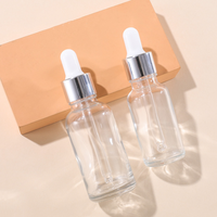 10ml 20ml 30ml 50ml 100ml échantillon gratuit soin de la peau sérum emballage cosmétique vide doré argent verre compte-gouttes bouteille d'huile essentielle