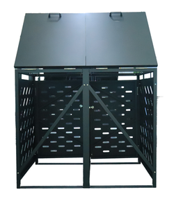 Villa Can Poubelle Extérieure Stockage <span class=keywords><strong>Abri</strong></span> À <span class=keywords><strong>Outils</strong></span> <span class=keywords><strong>De</strong></span> <span class=keywords><strong>Jardin</strong></span> avec Bacs À Roulettes Acier <span class=keywords><strong>Bois</strong></span> Plastique Cadre Métallique <span class=keywords><strong>pour</strong></span> <span class=keywords><strong>Abri</strong></span> - Product Image 1