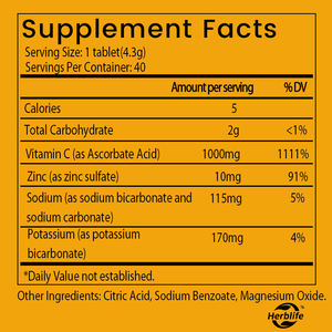 Yetişkinler için OEM/ODM sıcak satış <span class=keywords><strong>C</strong></span> vitamini artı çinko efervesan tabletler bitkisel takviyeler, bağışıklık desteği - Product Image 2