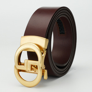 Ceinture automatique vintage en cuir véritable pour homme – Ceinture de luxe professionnelle en cuir de vachette pleine fleur de première qualité - Product Image 2