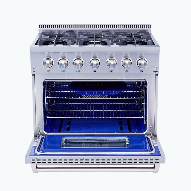 Hyxion Célibataire Intérieur du four en porcelaine bleue four à raclette pour distribution