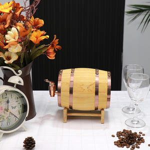 Eichenfass mit Ständer Holz Whisky Barrel Vintage Bier Tequila Rum Whisky Dispenser Weinher stellung Fässer - Product Image 6