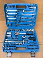 Kit d'outils de réparation automobile avec mallette de transport et boîte en aluminium, quatre couches d'outils combinés