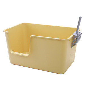 Hoopet <b>Cat</b> <b>Litter</b> Box Extra Large Semi Enclosed With Lid For <b>Cats</b> Under 30 Catties PP Material - Product Image 5