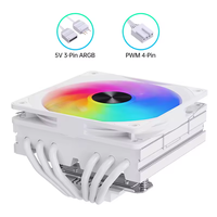 MC75-6 manusia salju RGB LED kipas pendingin udara 120mm pendingin CPU untuk MSI AMD Intel motherboard pendingin Cpu PC Gaming