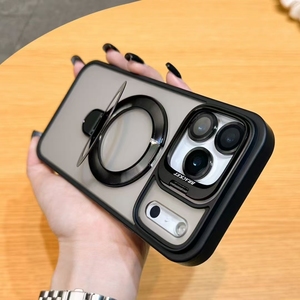 Funda para Teléfono JOYPORODO U14 con Soporte para Lente y Protector de Lente para iPhone 12 13 14 15 16 17 Pro Max, Antigolpes, Magnética - Product Image 2