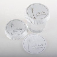Sous-verres en papier recyclables personnalisés et économiques pour hôtels, couvre-verres