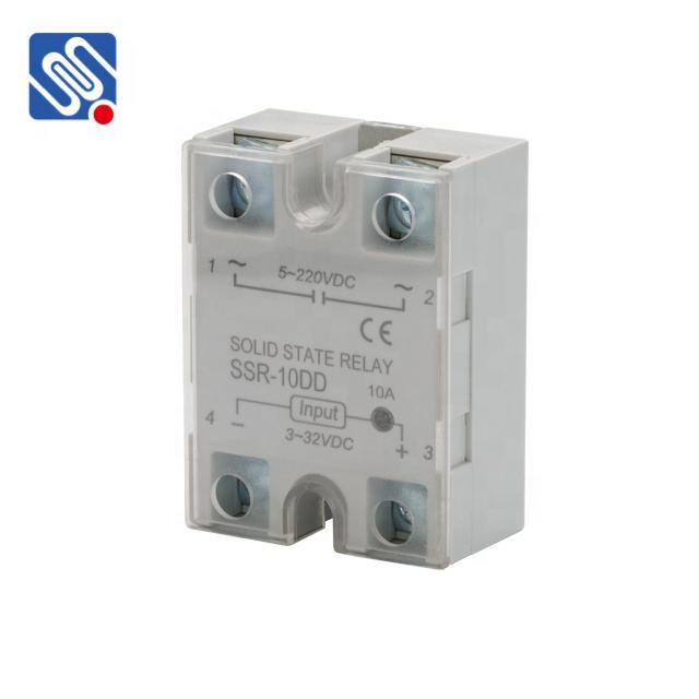 Meishuo SSR-10DD 5v DC to DC 10A Single Phase Solid State Relay High Reliability SSR Relay