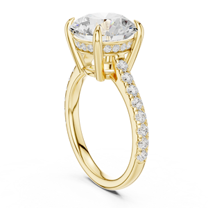 Anillos de Diamantes Cultivados en Laboratorio de Oro de 14K, 18K y 22K para Mujer, Anillos de Compromiso y Boda Chapados en Rodio, Proveedor de Joyería Fina - Product Image 5