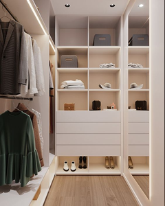 Diseño <span class=keywords><strong>de</strong></span> Armario <span class=keywords><strong>de</strong></span> Madera <span class=keywords><strong>de</strong></span> <span class=keywords><strong>Pino</strong></span> Macizo para Dormitorio Inteligente <span class=keywords><strong>de</strong></span> 3 <span class=keywords><strong>Puertas</strong></span> con Espejo - Product Image 4