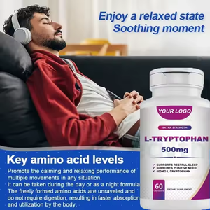 Capsule de soutien du sommeil Ausreson OEM tryptophane 5-HTP supplément d'acides aminés capsules de L-tryptophane - Product Image 3