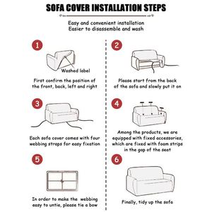 Magic Waterproof Washable Non-Slip Plain <b>Sofa</b> <b>Cover</b> Set with <b>Stretch</b> Elastic Slipcover for Recliner Velvet <b>Sofa</b> Home Textile - Product Image 4