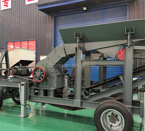 Broyeur de fabrication de <span class=keywords><strong>pierre</strong></span> PC400x600 Broyeur à marteaux diesel mobile avec chargeur vibrant - Product Image 5