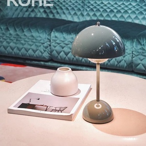 Portable <b>LED</b> Flowerpot <b>Table</b> Lamp Built‑in Battery Touch Dimmable Mushroom Night Lamp - Product Image 4