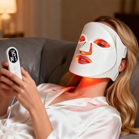 Masque facial de soin de la peau à la lumière infrarouge de thérapie photonique blanche, masque facial LED infrarouge, masque facial à lumière rouge pour la beauté
