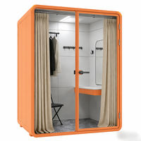Cabine de maquillage portable, cabine téléphonique insonorisée, cabine de réunion muette pour centre commercial, école, bibliothèque, entreprise, zone publique