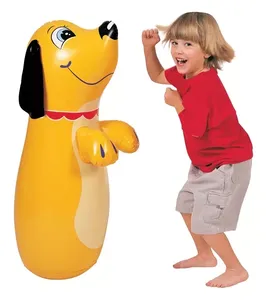 促销便宜的狗形 pvc 充气玩具为孩子