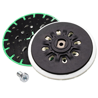 Discos de Lijado Eléctricos Verdes de 6 Pulgadas con Orificios Especiales 17/48, Almohadillas Duras/Blandas con Respaldo de Gancho y Bucle