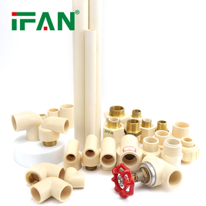 IFAN ASTM2846 todos los tipos de accesorios de CPVC 1/2 "-1" PN16 rosca hembra <span class=keywords><strong>crema</strong></span> en T inserto de latón accesorio de tubería de CPVC - Product Image 2