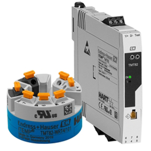 Dispositivo de riel DIN HART de temperatura E+H ITEMP TMT82 con dos entradas de sensor universales SIL 2 para áreas peligrosas ABS ODM - Product Image 1