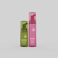 Bouteille à pompe sans air personnalisée de 30ml 50ml 80ml 100ml 120ml avec bouchon Emballage cosmétique en plastique Soins de la peau Bouteille sans air à pompe à mousse