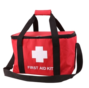 Trousse médicale d'urgence personnalisée rouge, imperméable, certifiée CE, désinfectante par infrarouge lointain, grande capacité, portable pour l'extérieur - Product Image 1