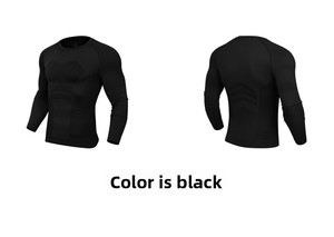 Camiseta Deportiva Personalizada para Hombre, Sin Costuras, de Manga Corta, Alta Elasticidad, Texturizada, Ajustada, Compresión Muscular, Secado Rápido - Product Image 5