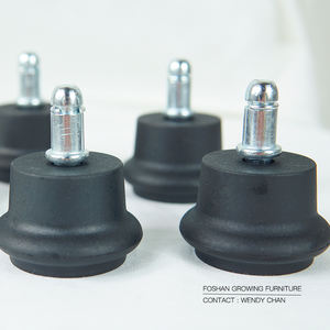 gute qualität büro rollstuhl feste rollen füße gleitfächer nylon kleiner bodenglinder lf-05 - Product Image 2