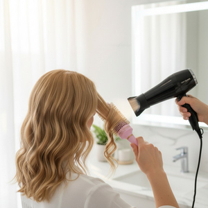 Custom Packaging professionale salone rotondo <span class=keywords><strong>spazzola</strong></span> per <span class=keywords><strong>capelli</strong></span> in ceramica con Logo privato tecnologia Nano per <span class=keywords><strong>capelli</strong></span> lisci - Product Image 6