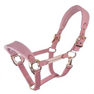 Licol en cuir personnalisé avec cordon, embout de nez rembourré en polaire, tête réglable, collier confortable pour cheval - Product Image 6
