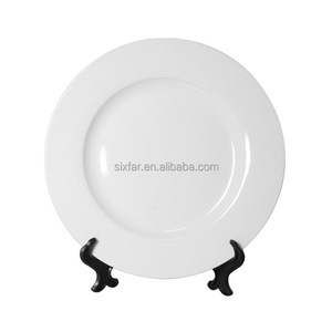 Assiettes décoratives à sublimation en céramique de 8 ou 10 pouces, logo personnalisé, plaque lune avec support individuel, presse à chaud, plaque en céramique blanche - Product Image 5