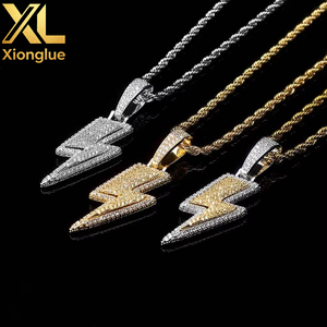 Collar de Hombre con Zirconia, Estilo Hiphop, Antialérgico, de Aleación de Cobre, para Fiestas - Product Image 4