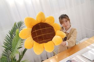 Popular Flower Floor Pillow Sunflower Shape Cushion Cute Seating Pad Chair Cushion Oversized <b>Throw</b> Pillow for Home Decoration - Product Image 6