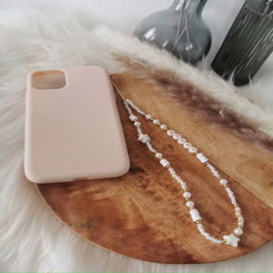 Lanière de <span class=keywords><strong>téléphone</strong></span> portable en perles de bohème, Imitation de perle, coquille naturelle, étoile à cinq branches, <span class=keywords><strong>chaîne</strong></span> de <span class=keywords><strong>téléphone</strong></span> portable en perles - Product Image 5