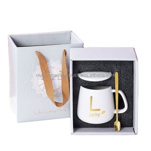 Ensemble cadeau d'affaires promotionnel, tasse à café en céramique intelligente à contrôle de température 350 ml avec logo personnalisé - Product Image 2