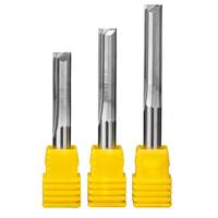 Fraise droite à rainurer en carbure monobloc pour bois, tige 3.175, 4 tiges, 2 cannelures, 4mm 6mm, pour machine CNC ODM/OEM