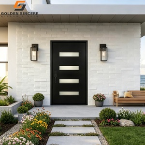 Puerta de Entrada Exterior Moderna Personalizada GS, Puerta Frontal de Metal Acabado con 5 Años de Garantía - Product Image 2