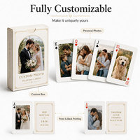 Cartes à Jouer Personnalisées avec Photo de Famille, Jeu de Cartes de Poker Personnalisé, Cadeau d'Anniversaire, Cadeau de Fête, Souvenir de Mariage avec Boîte