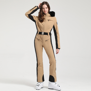 Combinaison de neige vintage une pièce pour femmes à la mode Softshell tissu extensible vêtements de <span class=keywords><strong>Ski</strong></span> combinaison confortable avec <span class=keywords><strong>pantalon</strong></span> vestes - Product Image 6
