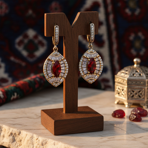 925 Sterling Silver Jewelry Authentic Dangle <b>Earring</b> Turkish Wholesale Handcrafted 925 Sterling Silver Jewelry - Product Image 3