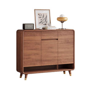 خزانة أحذية من الخشب الصلب الفاخر - تصميم غير قابل للطي بحجم مخصص من خشب الماهوجني/البلوط/الجوز لتنظيم أحذية العائلة - Product Image 2