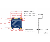 Módulo de Pantalla OLED de 0.96 Pulgadas para UNO R3/STM32, Microcontrolador C51, Interfaz I2C, LCD Serial