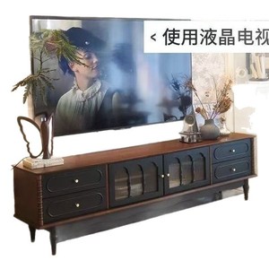 Mueble para TV Nuosen de 2.2m, Madera Sólida, Estilo Retro Francés, Mueble de Almacenamiento para Sala de Estar - Product Image 5