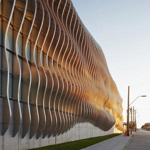 Ses emici ahşap tahıl dalgalı profil tavan U şeklinde tavan - Product Image 4