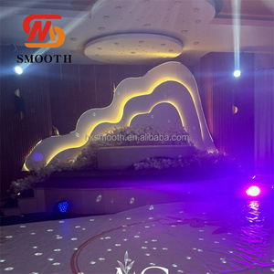 Fondo de Escenario de Boda Elegante, Soporte de Fondo de Flores de Acrílico y PVC, Fondo de Acrílico para Decoración de Escenario de Boda - Product Image 4